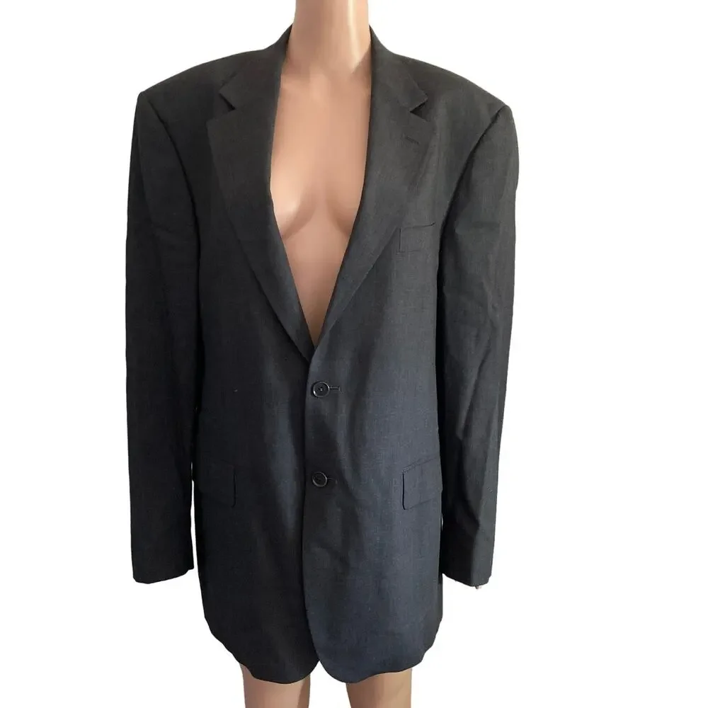 Pronto Uomo Firenze Blazer Mens 43R 100% Wool Blend 2 Button Paolo